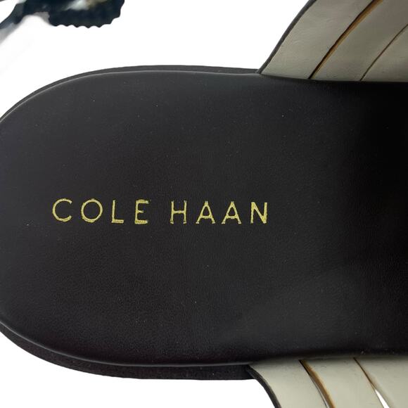Cole Haan Francie Slingback Flat Sandal Animal Print Size 6.5M - Picture 12 of 13